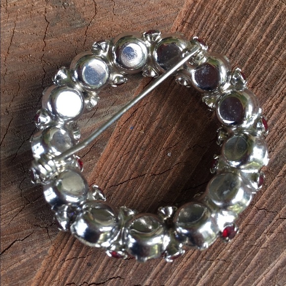 Bright Iridescent wreath Brooch Pin Vintage - Picture 3 of 7